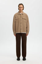 selected muska lanena overshirt kosulja bez