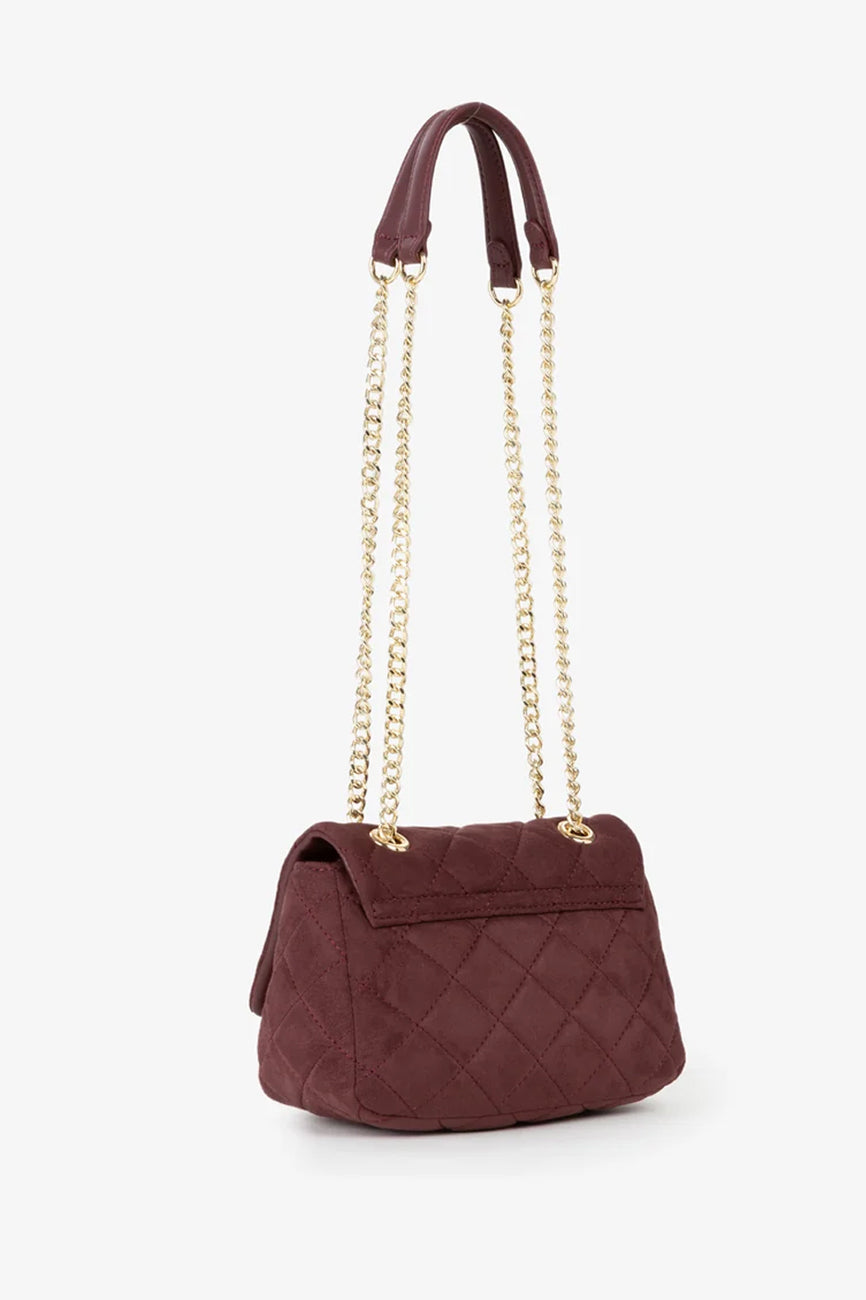 VALENTINO Ocarina Suede ženska torba bordo