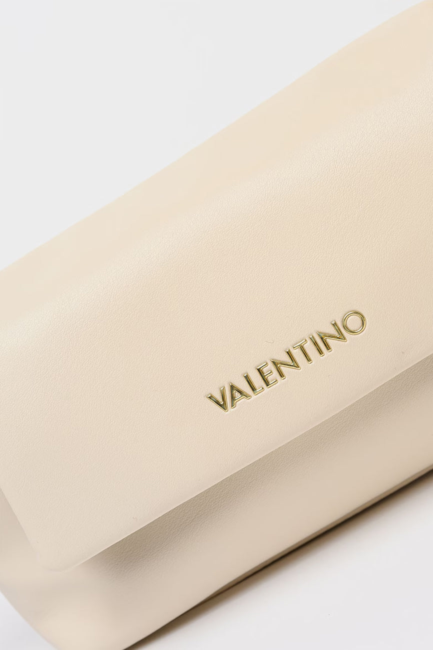 VALENTINO Robby ženska torba sa pletenim lancem, bež