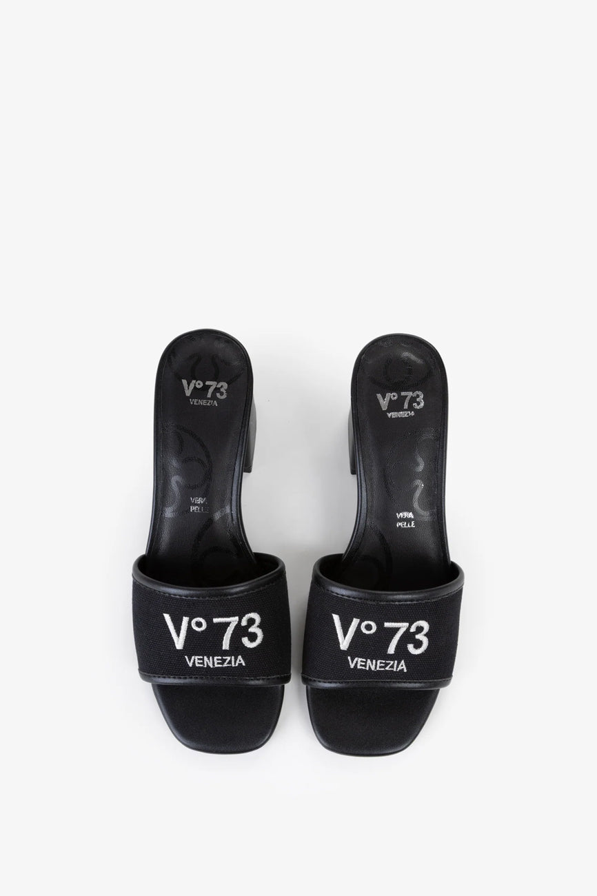 V73 Responsible 73 Mule ženske sandale crna