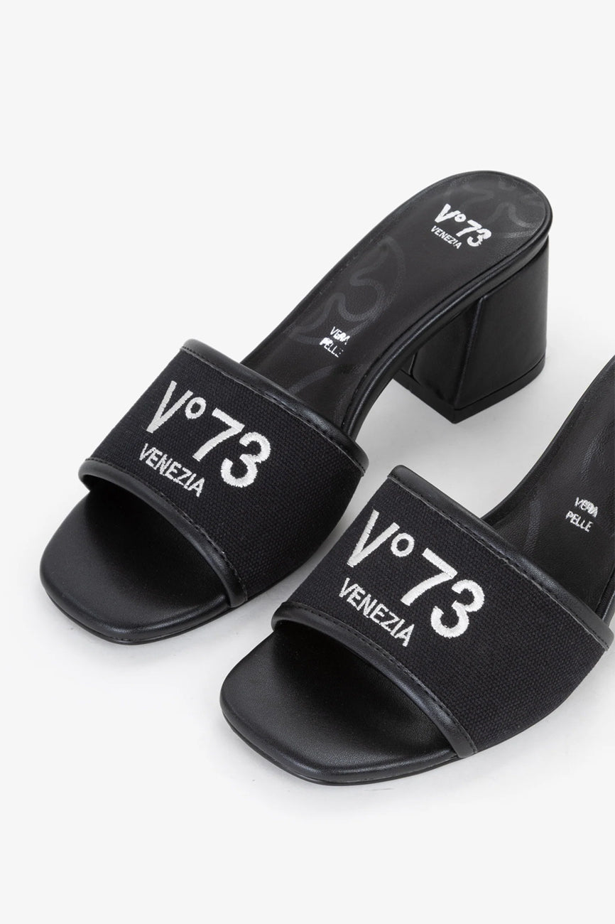 V73 Responsible 73 Mule ženske sandale crna