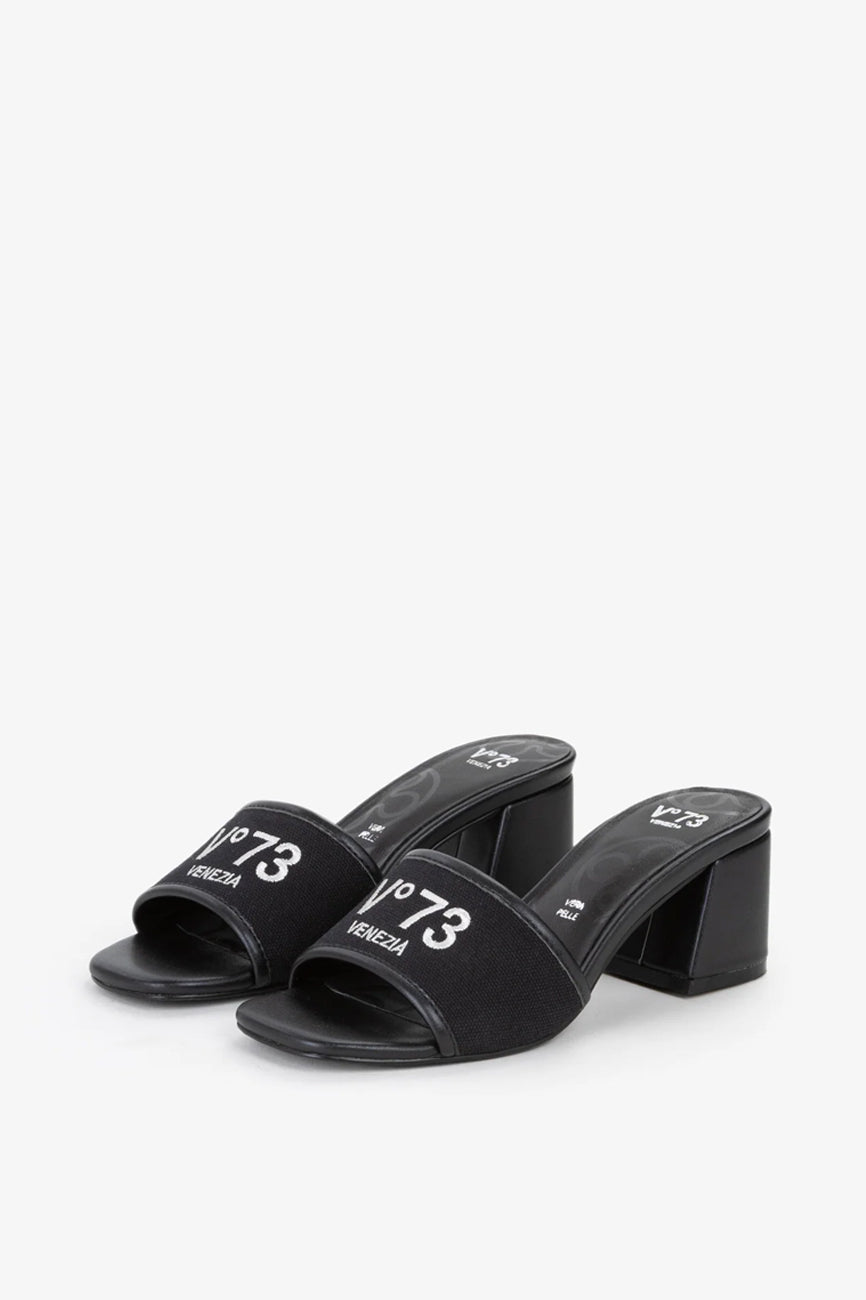 V73 Responsible 73 Mule ženske sandale crna